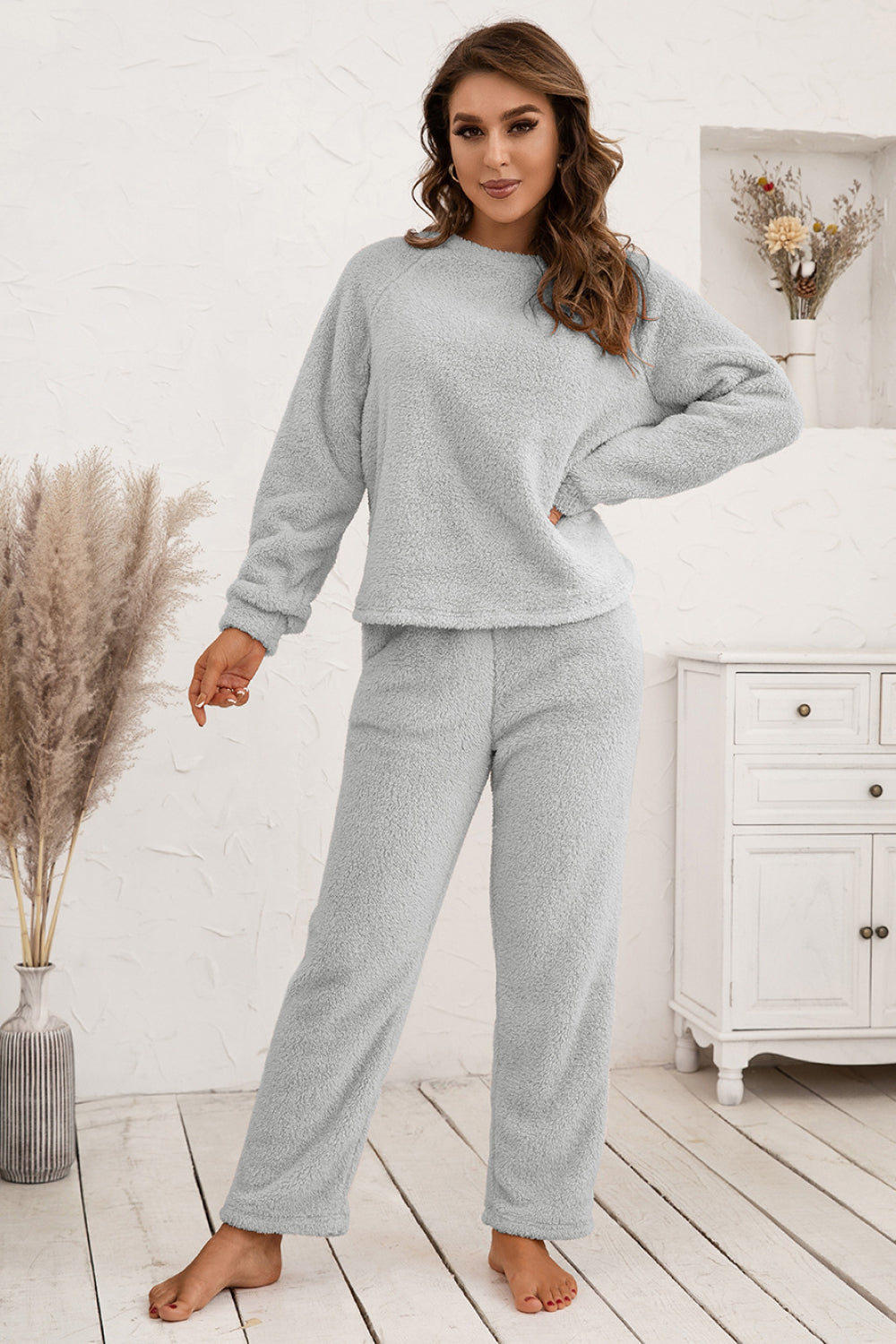 Top and Pants Teddy Lounge Set - Absolute Fashion 2020