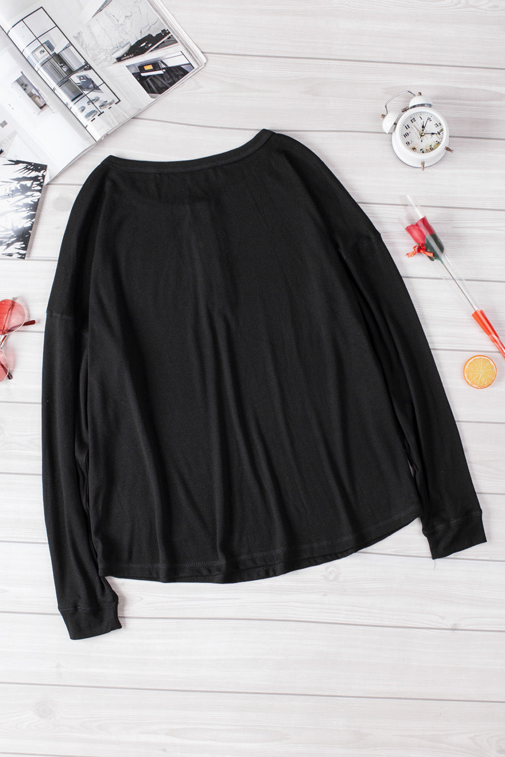 Button Up Drop Shoulder Top - Absolute Fashion 2020