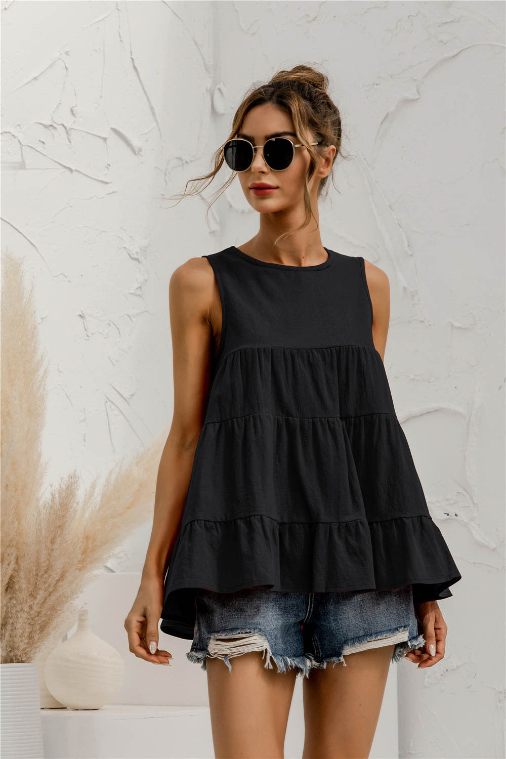 Sleeveless Tiered Top - Absolute Fashion 2020