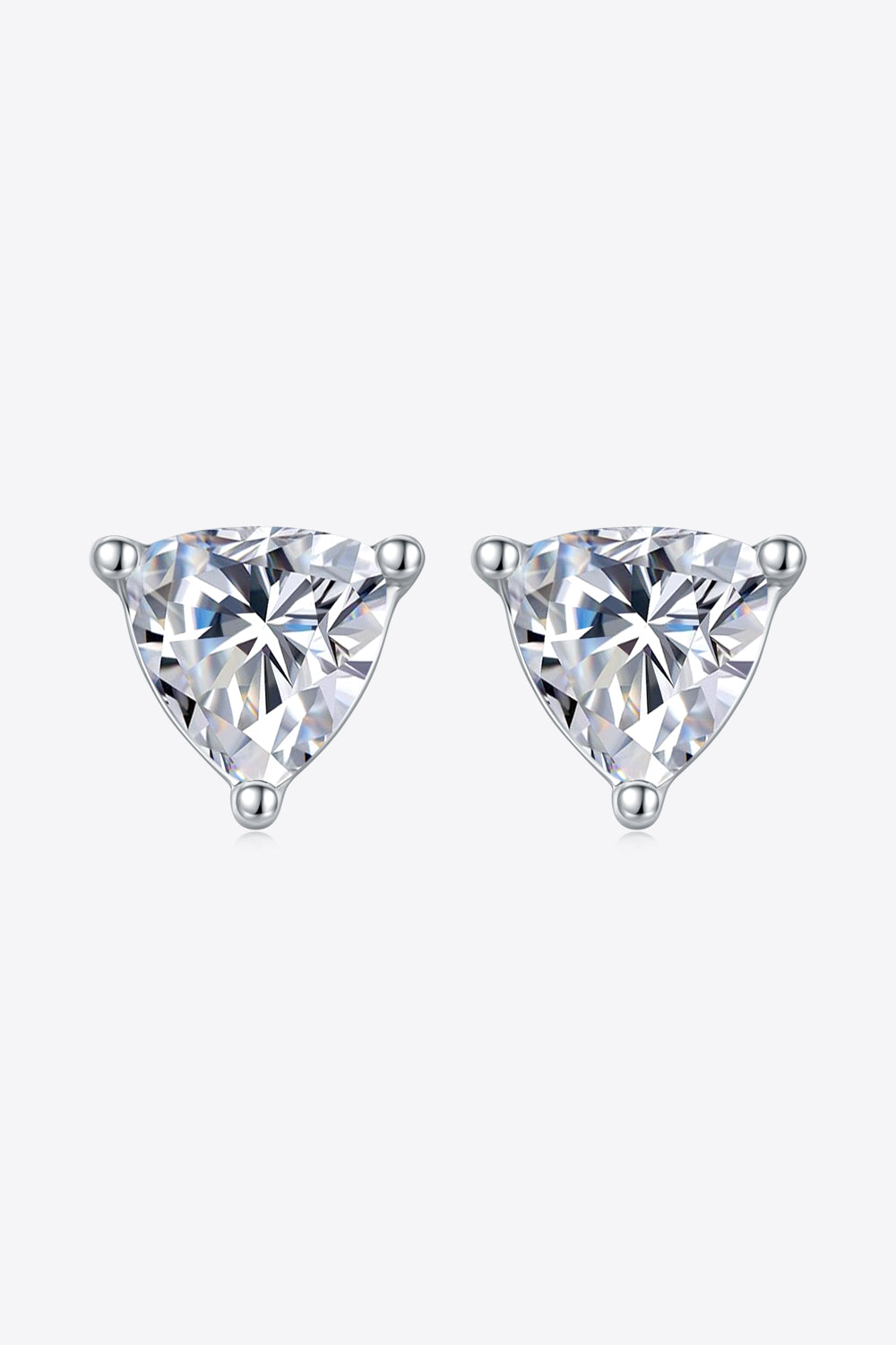 1 Carat Moissanite 925 Sterling Silver Stud Earrings