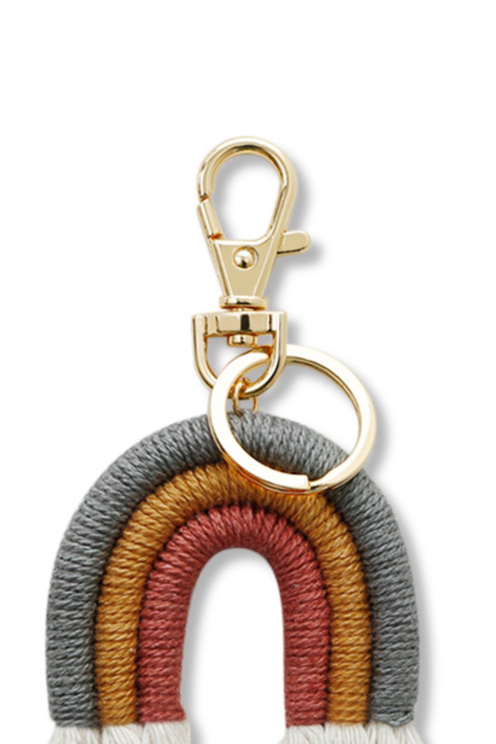 Rainbow Fringe Keychain