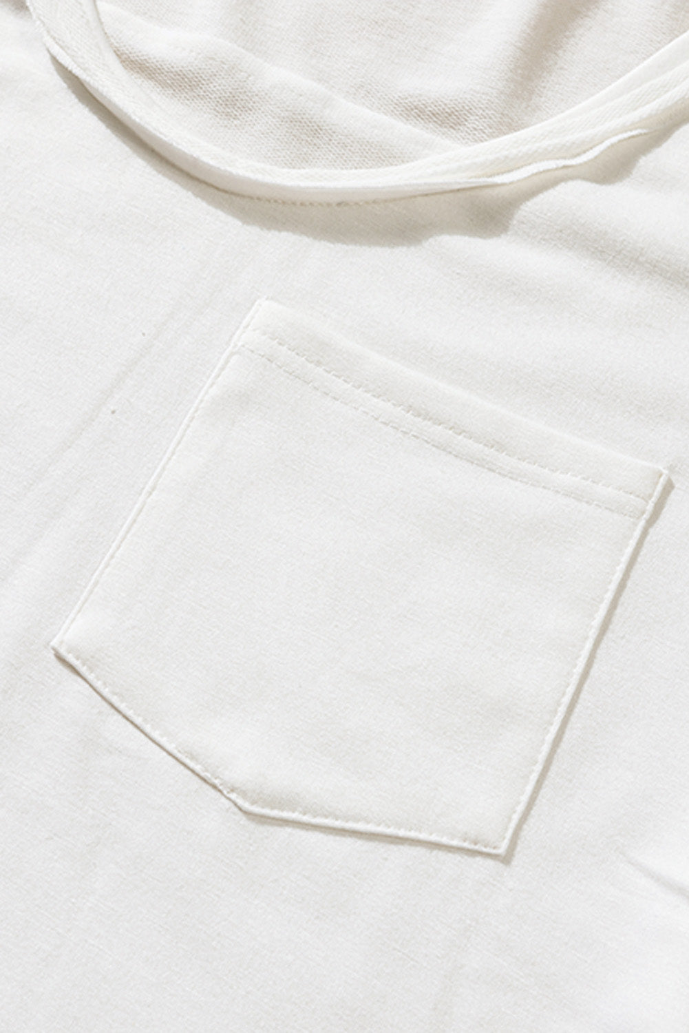 Chest Pocket V-Neck Curved Hem Top - Absolute Fashion 2020