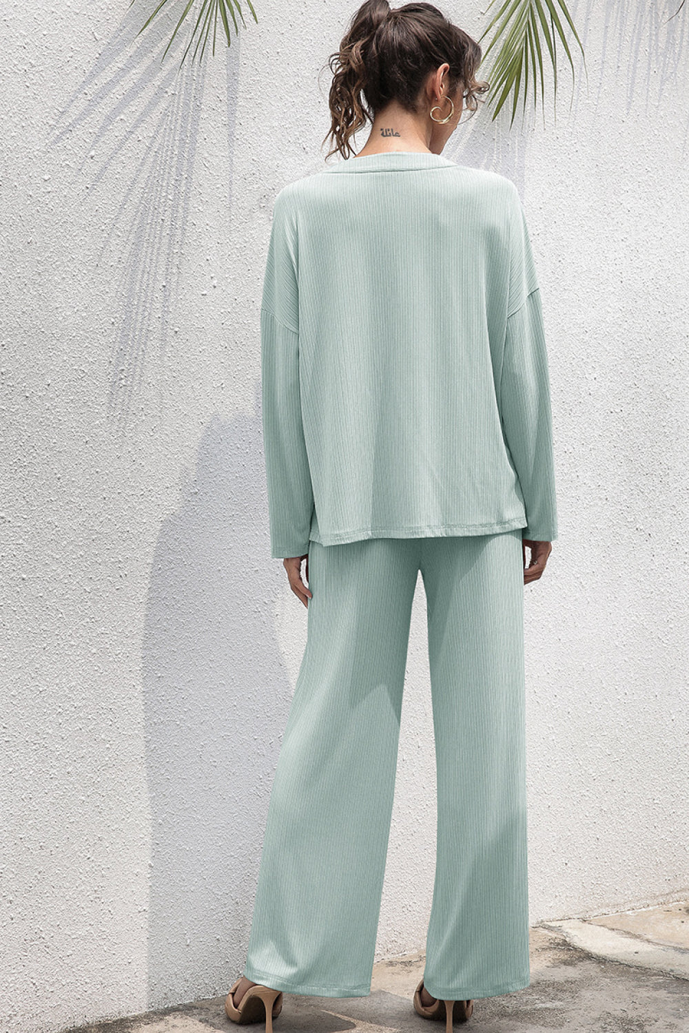 Three Buttons Home Wear Set - Absolute Fashion 2020