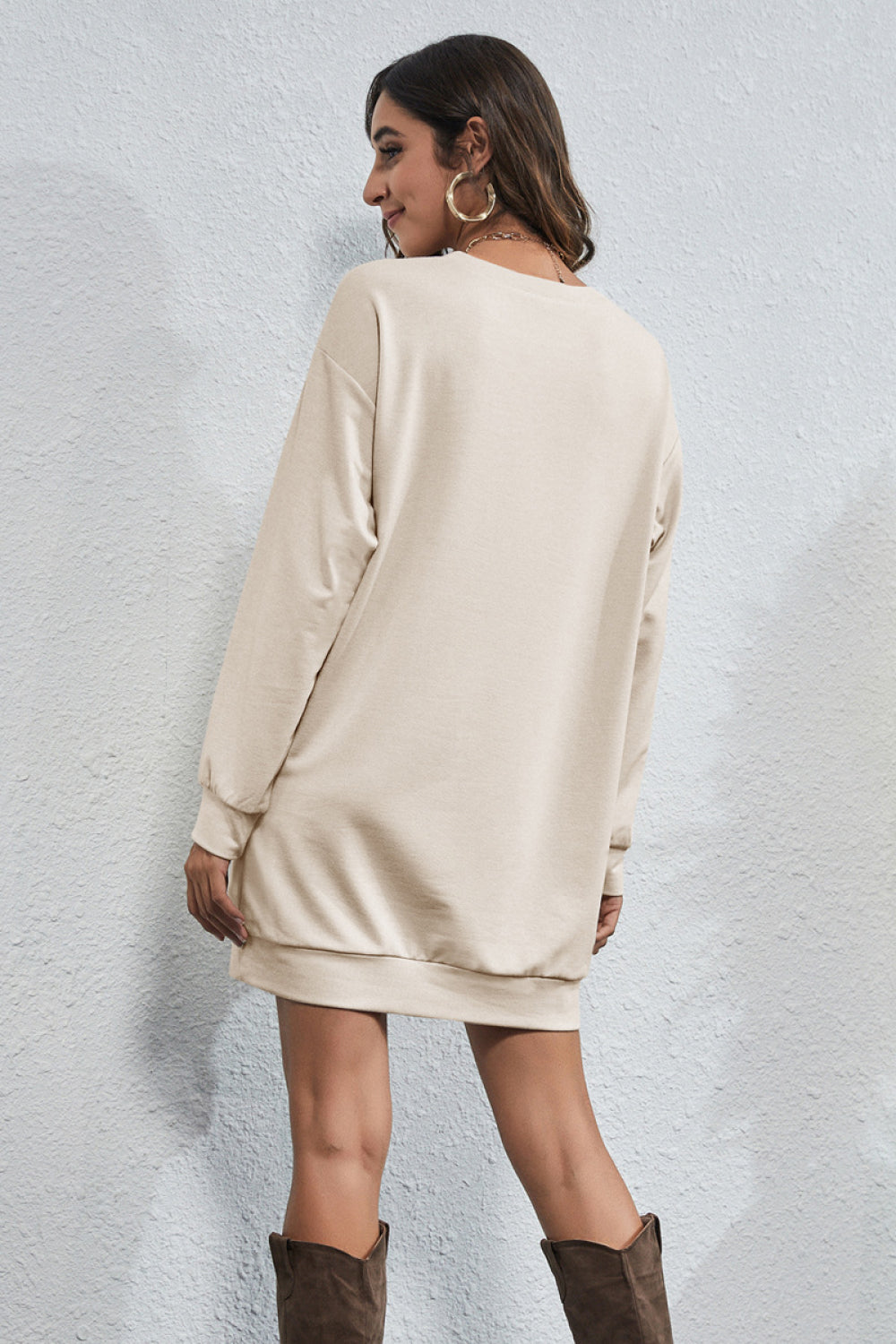 Butterfly Print Hip Length Sweatshirt - Absolute Fashion 2020