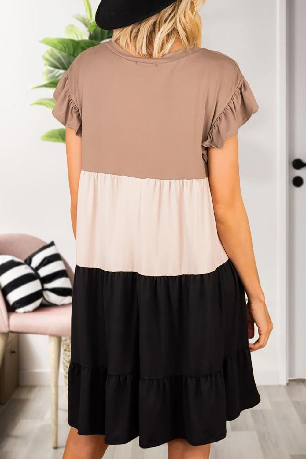 Ruffled Colorblock Dress - Absolute Fashion 2020