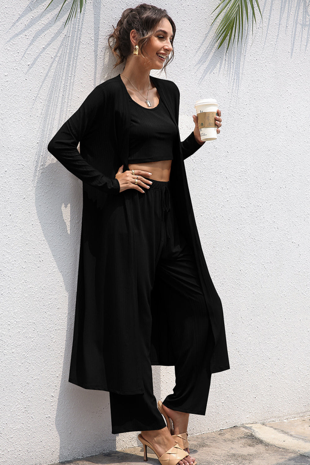 Tank Top, Wide Pants and Cover Set - Absolute Fashion 2020