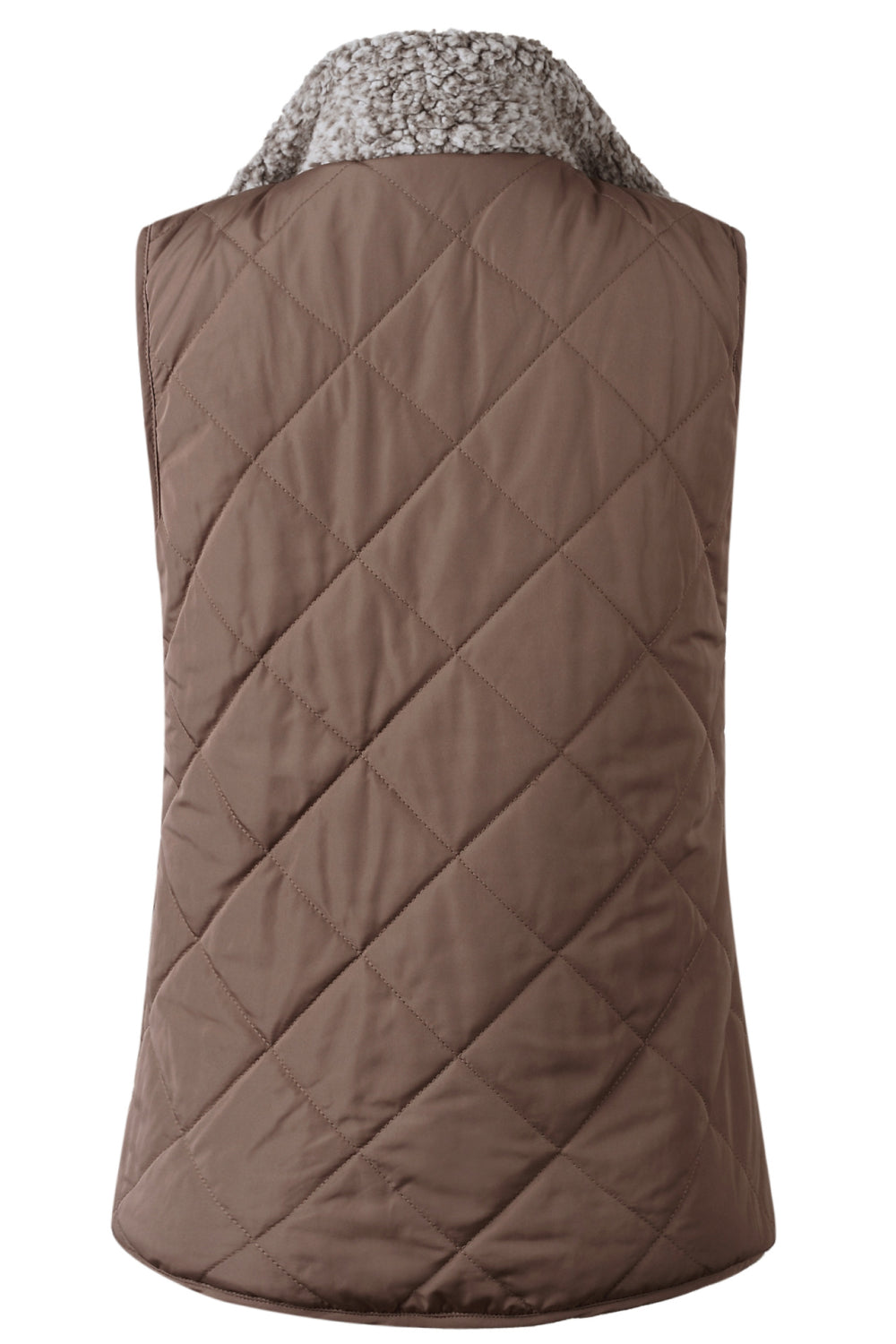 Reversible Sherpa & Puffy Quilted Vest - Absolute Fashion 2020