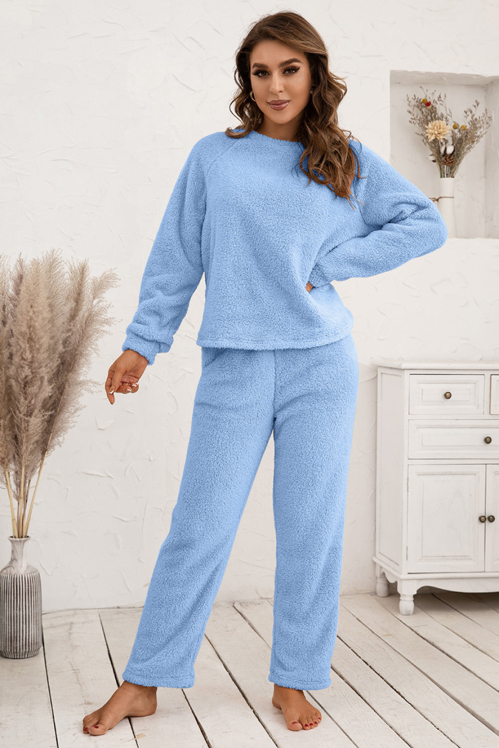 Top and Pants Teddy Lounge Set - Absolute Fashion 2020