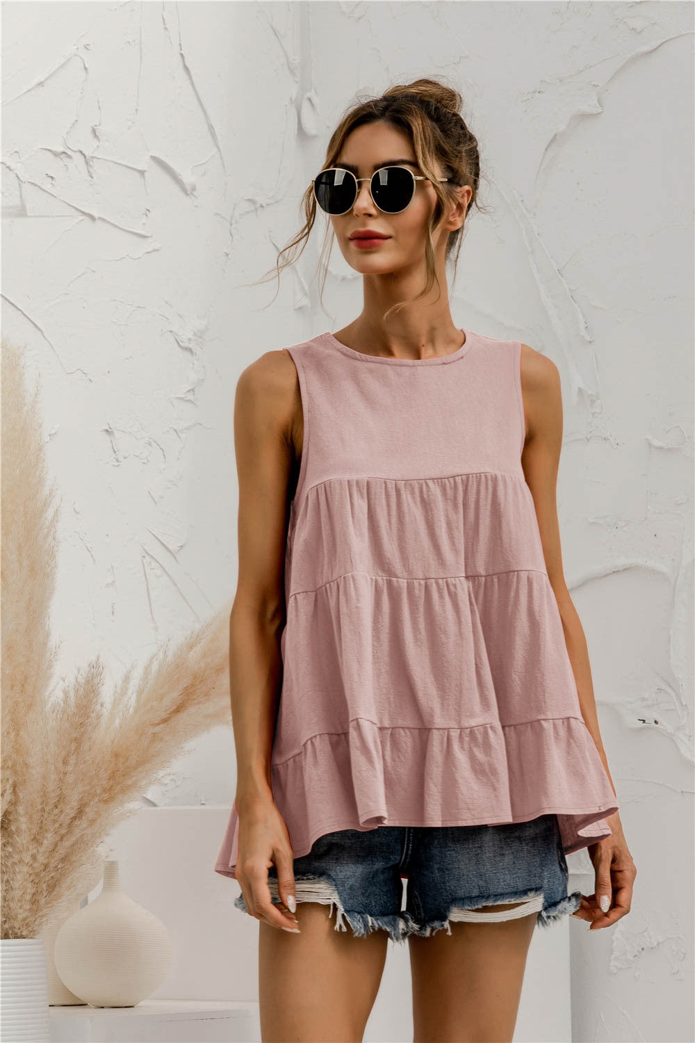 Sleeveless Tiered Top - Absolute Fashion 2020