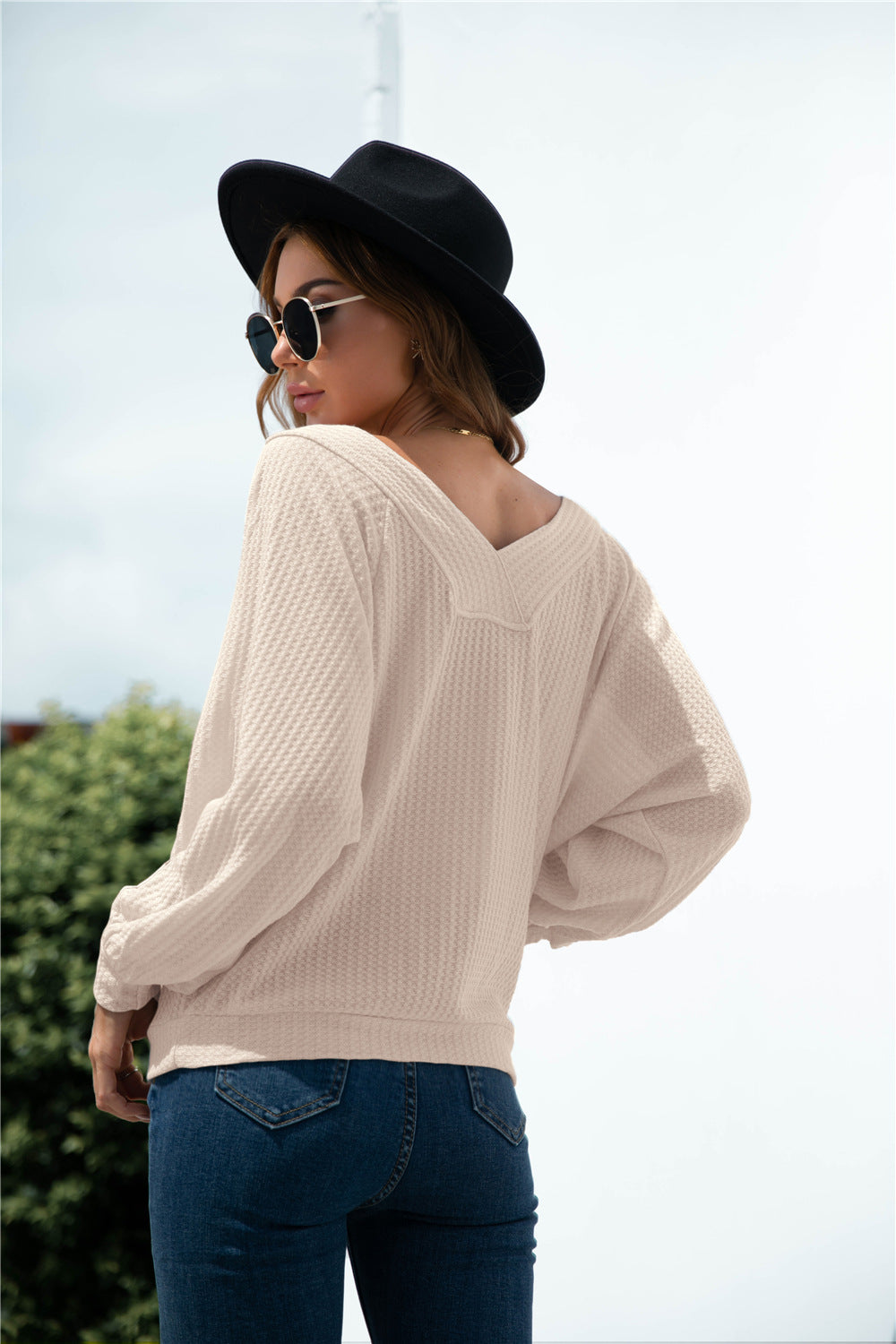 Raglan Sleeve Kangaroo Pocket Top - Absolute Fashion 2020