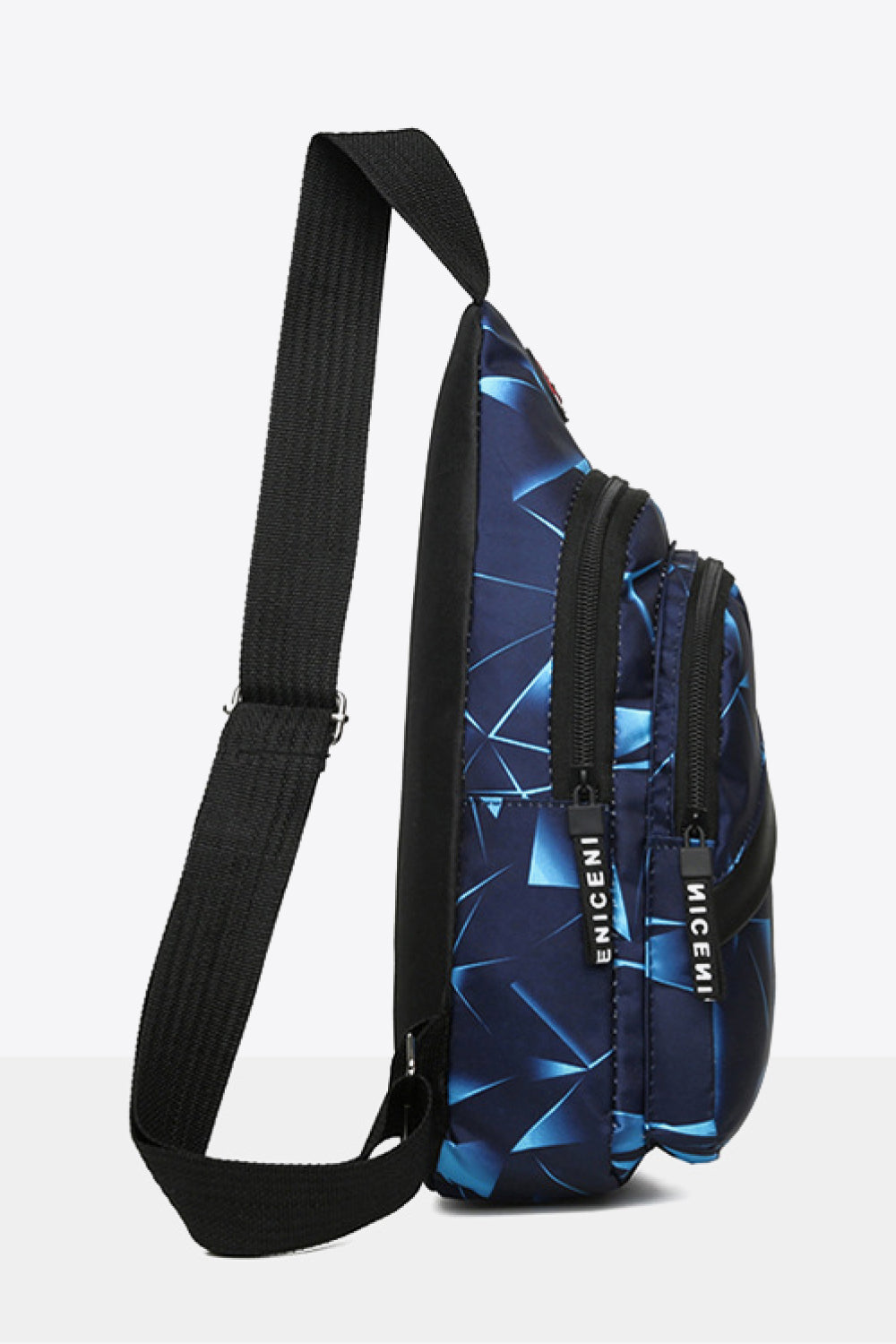 Geometric Sling Bag with USB Design