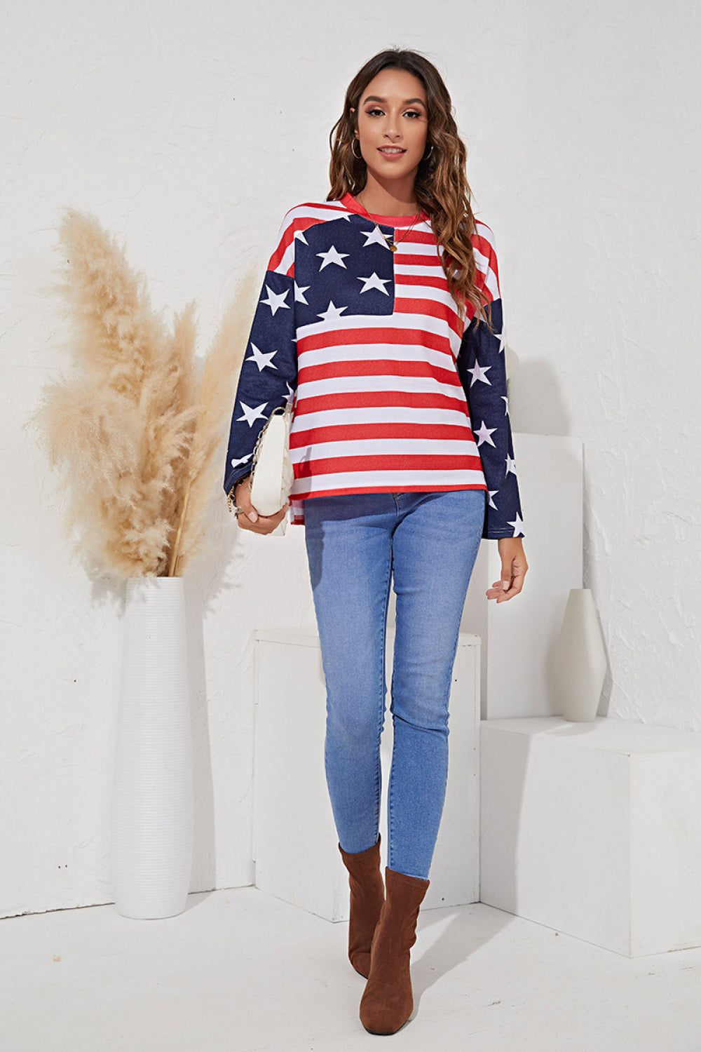 Striped Print Long Sleeve Tee - Absolute Fashion 2020