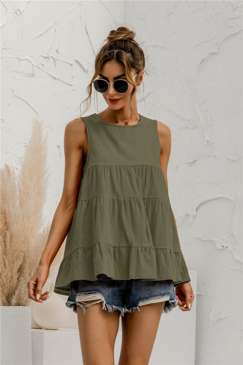 Sleeveless Tiered Top - Absolute Fashion 2020