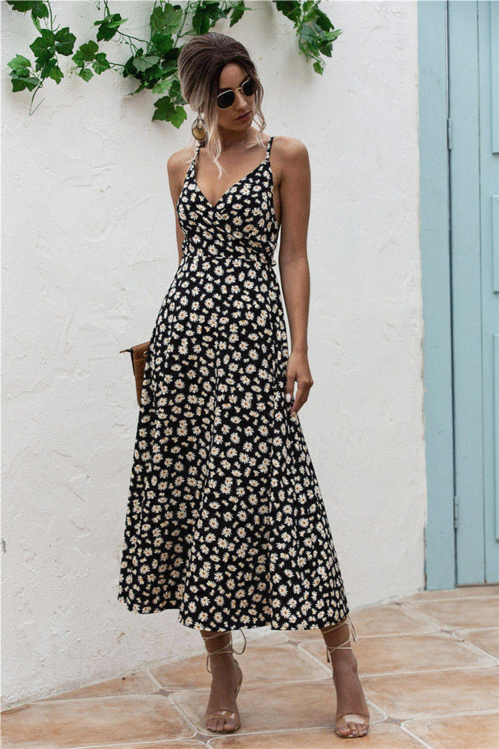 Daisy Floral Bowknot Back Dress - Absolute Fashion 2020