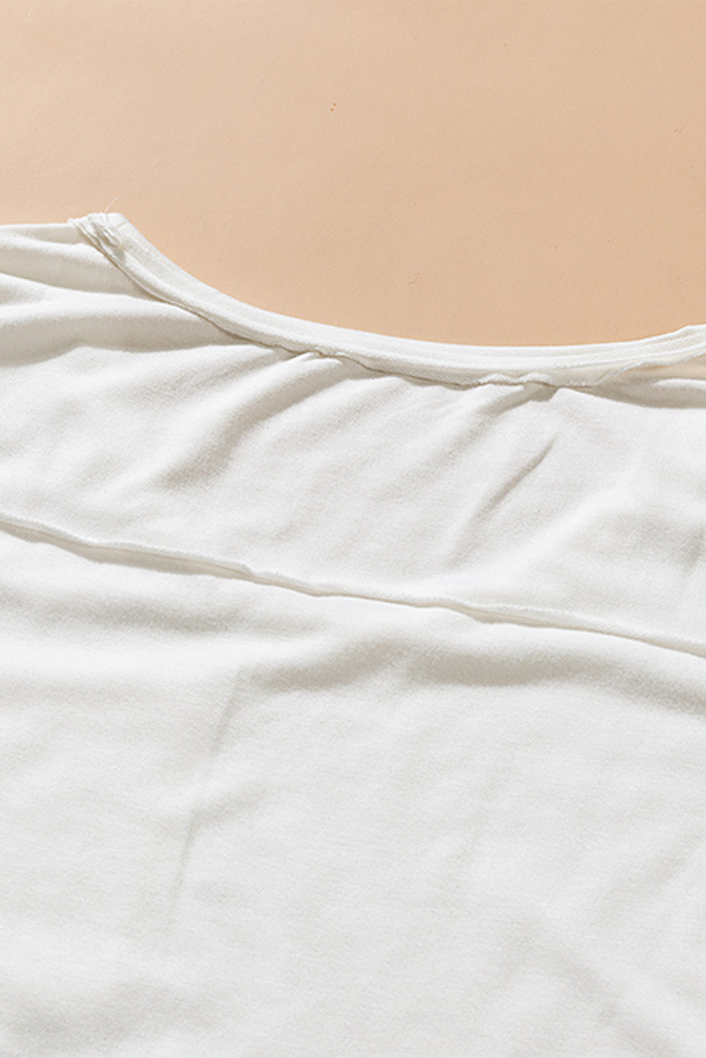 Chest Pocket V-Neck Curved Hem Top - Absolute Fashion 2020