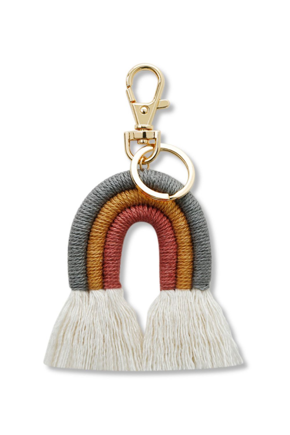 Rainbow Fringe Keychain