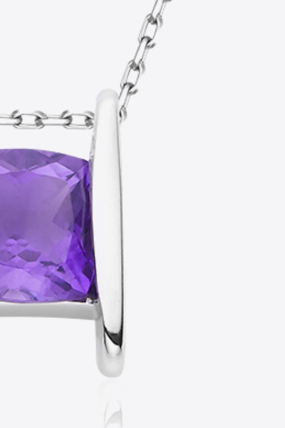 Amethyst Pendant 925 Sterling Silver Necklace
