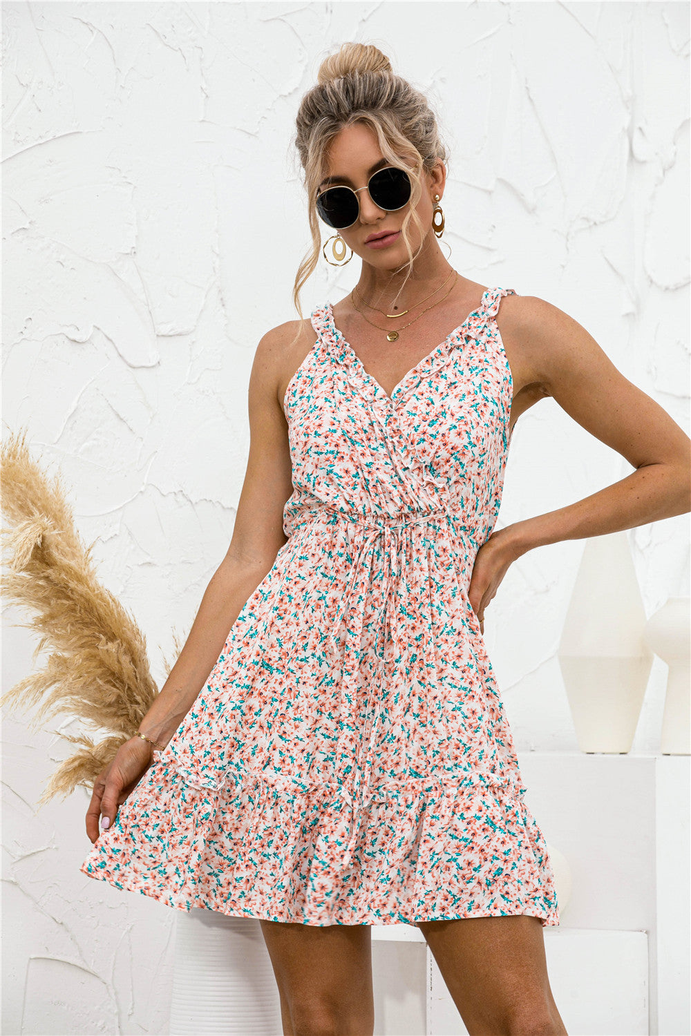 Floral V Neck Hammock Dress - Absolute Fashion 2020