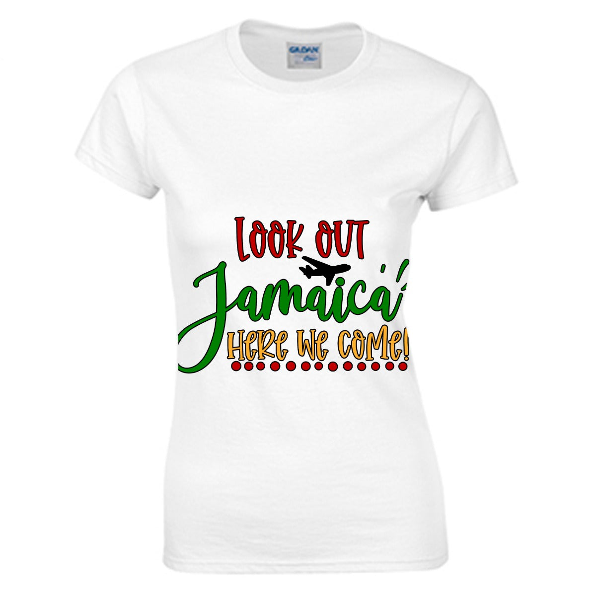 Jamaica Women's O-neck T-shirt | Gildan 180GSM Cotton (DTG)