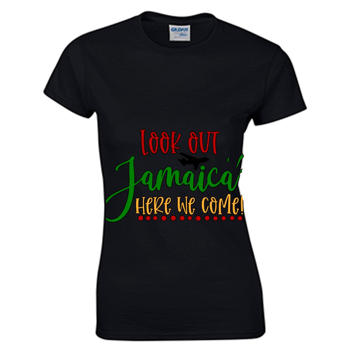 Jamaica Women's O-neck T-shirt | Gildan 180GSM Cotton (DTG)