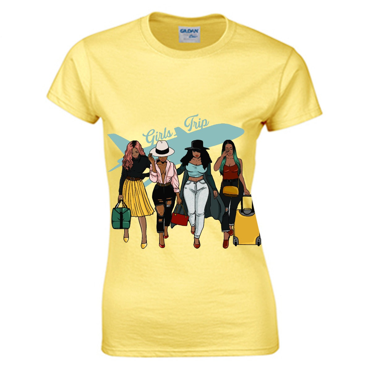 Girls Trip Women's O-neck T-shirt | Gildan 180GSM Cotton (DTG)