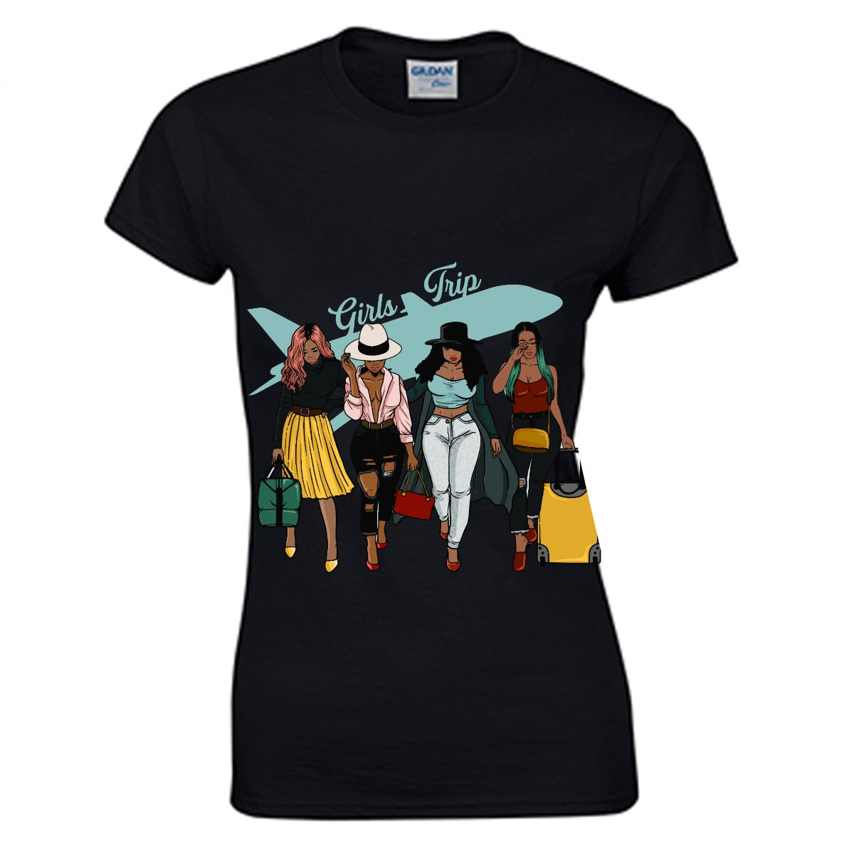 Girls Trip Women's O-neck T-shirt | Gildan 180GSM Cotton (DTG)