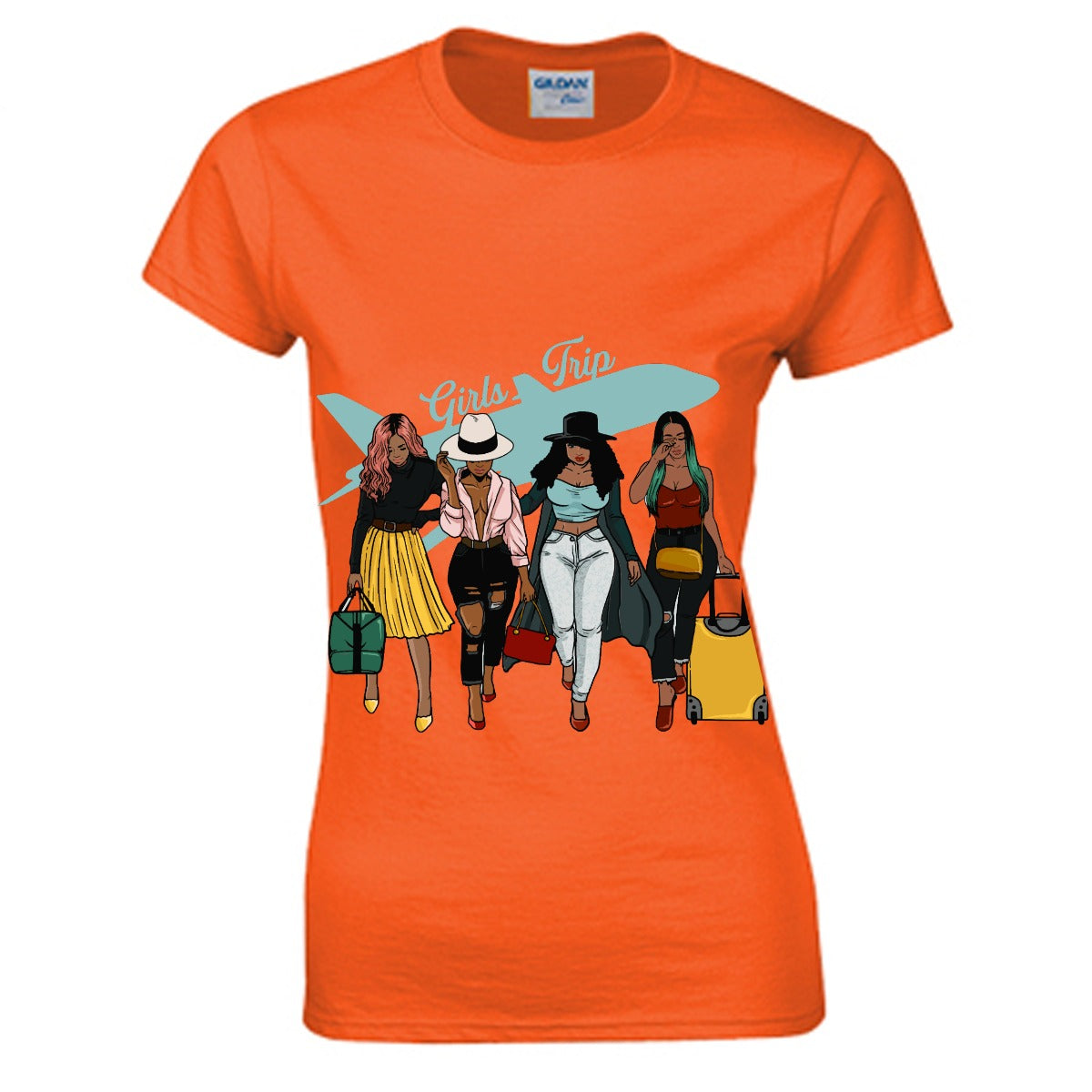 Girls Trip Women's O-neck T-shirt | Gildan 180GSM Cotton (DTG)