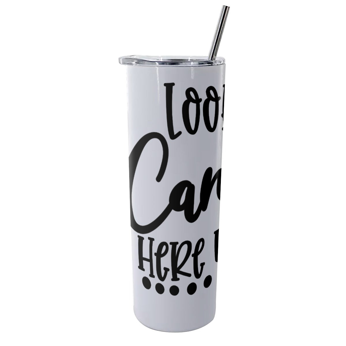 Cancun Glitter Tumbler With Stainless Steel Straw 20oz
