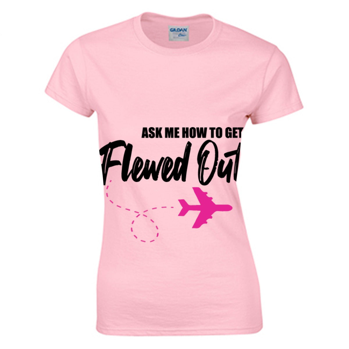 Flew Out Women's O-neck T-shirt | Gildan 180GSM Cotton (DTG)