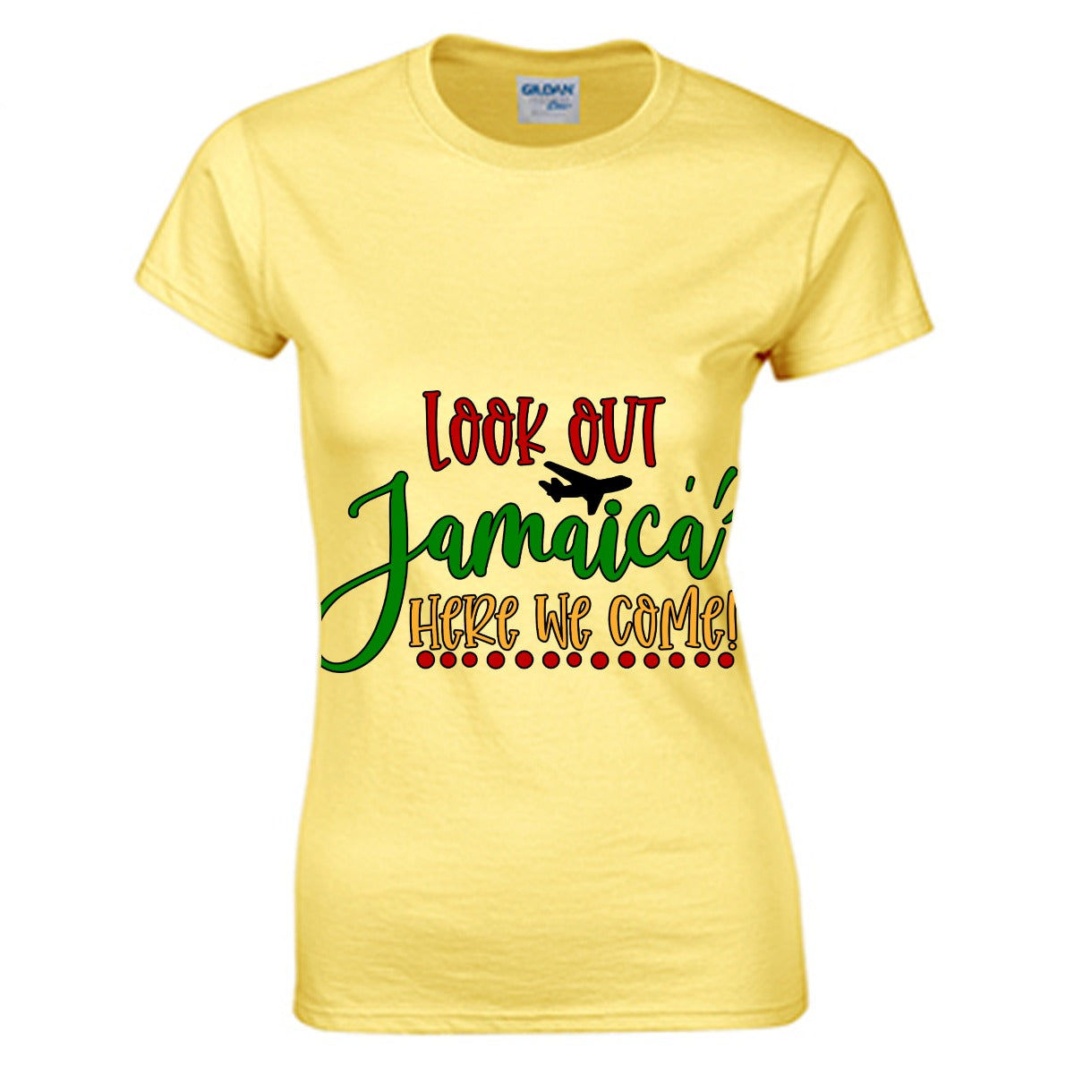 Jamaica Women's O-neck T-shirt | Gildan 180GSM Cotton (DTG)