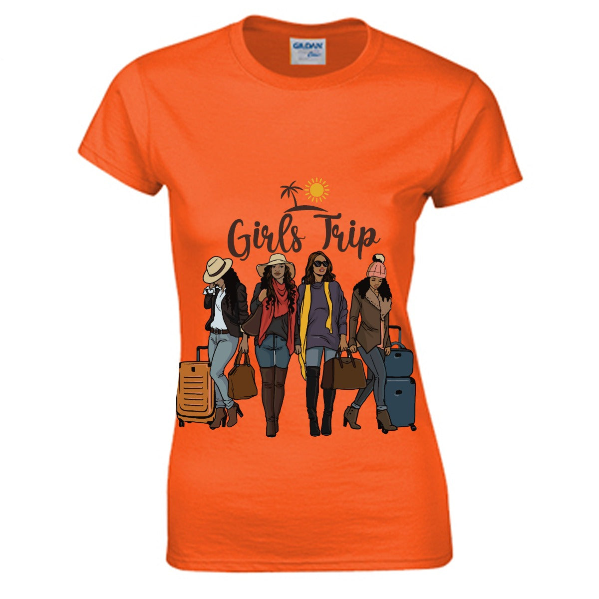 Girls Trip Women's O-neck T-shirt | Gildan 180GSM Cotton (DTG)