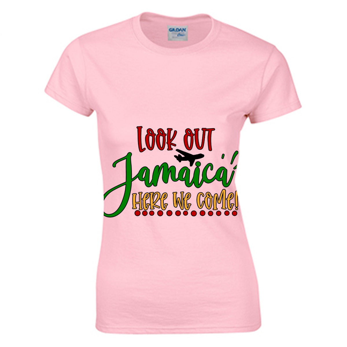 Jamaica Women's O-neck T-shirt | Gildan 180GSM Cotton (DTG)