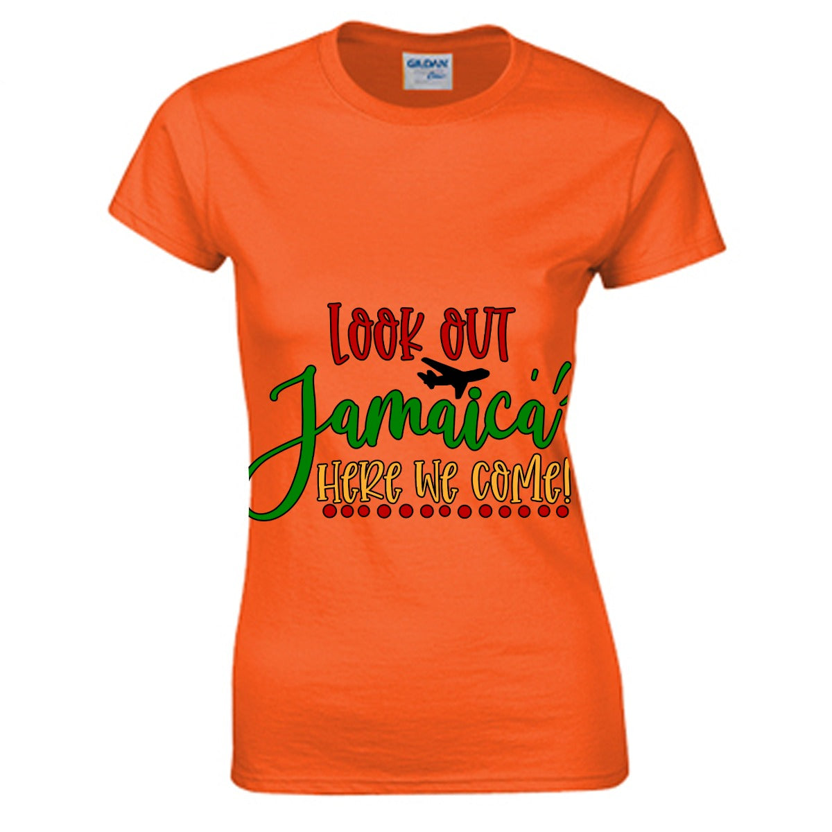 Jamaica Women's O-neck T-shirt | Gildan 180GSM Cotton (DTG)