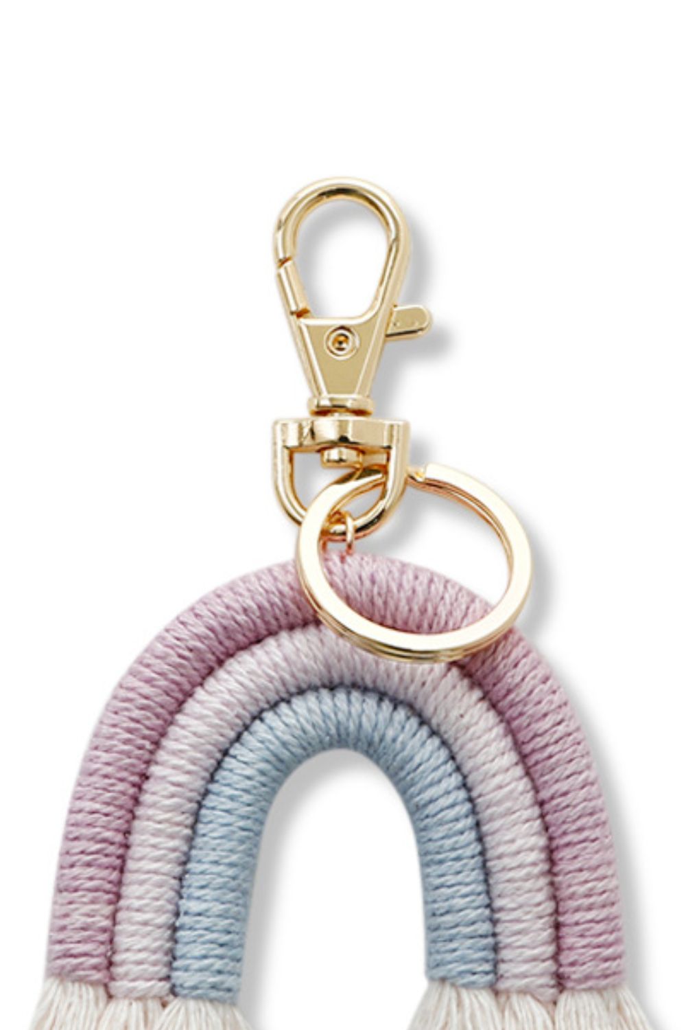 Rainbow Fringe Keychain