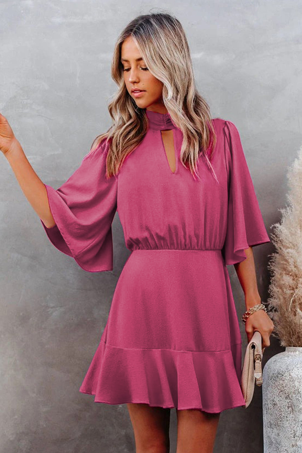 Flowing Keyhole Dress - Absolute Fashion 2020