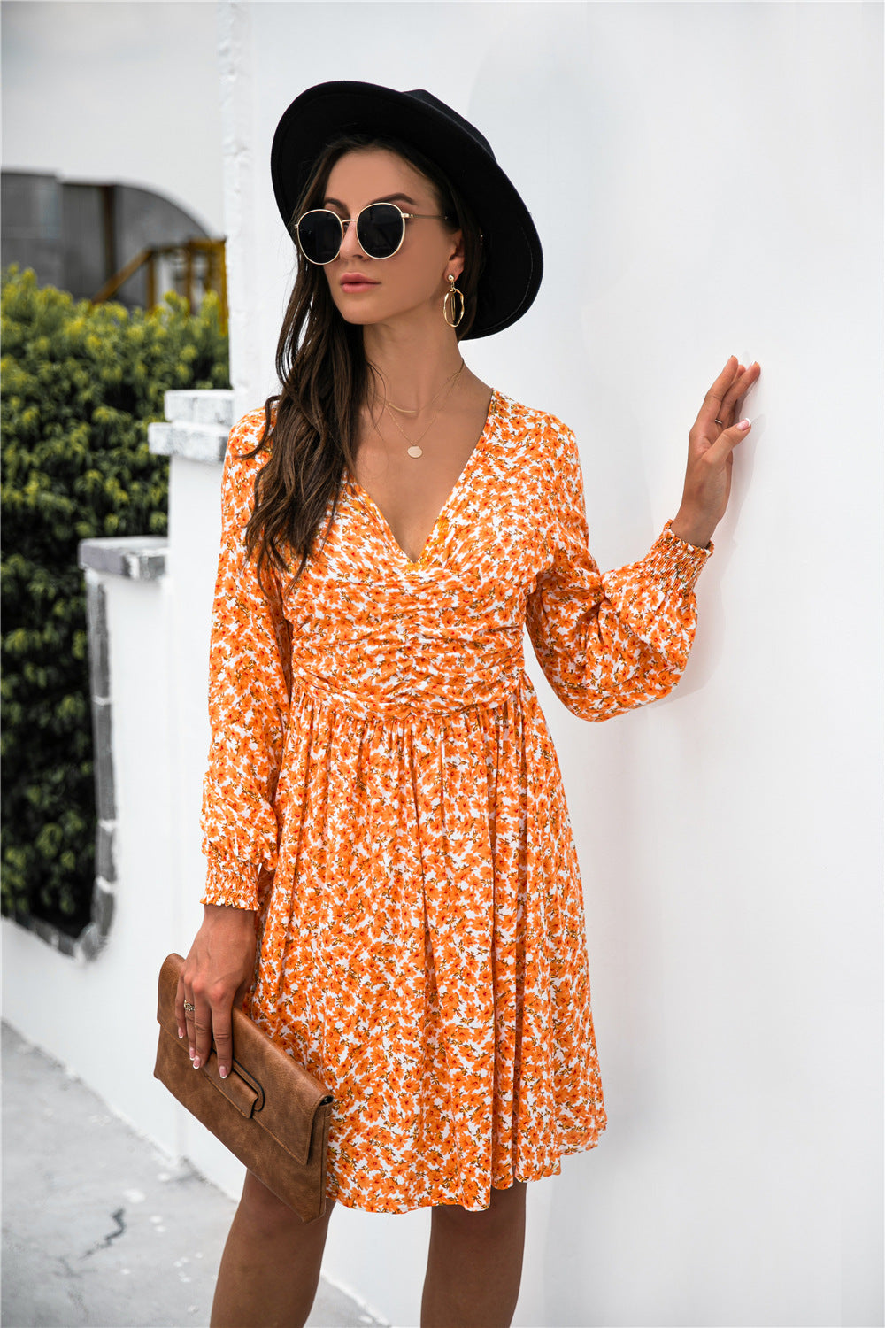 Ditsy Floral Ruched Bust Dress - Absolute Fashion 2020