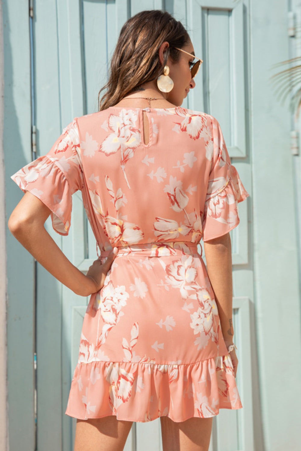 Floral Ruffle Hem Dress - Absolute Fashion 2020