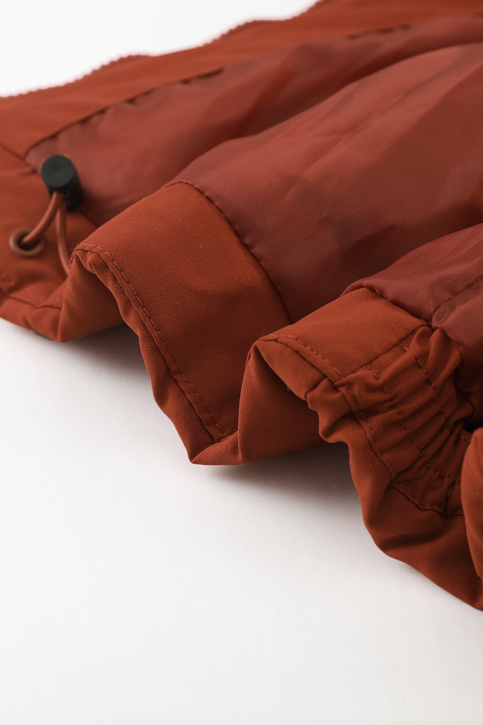 Drawstring Hem Hooded Jacket with Pockets