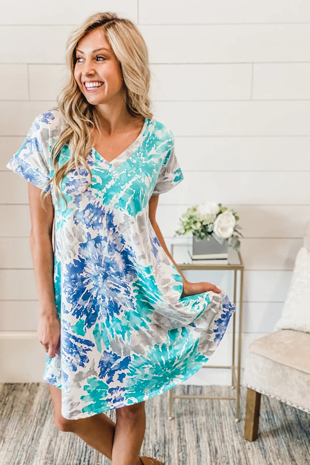 Tie Dye Shirt Dress - Absolute Fashion 2020