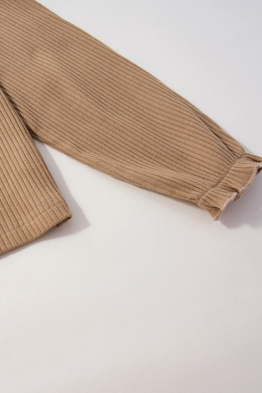Kids Solid T-shirt and Vertical Stripes Pants Set