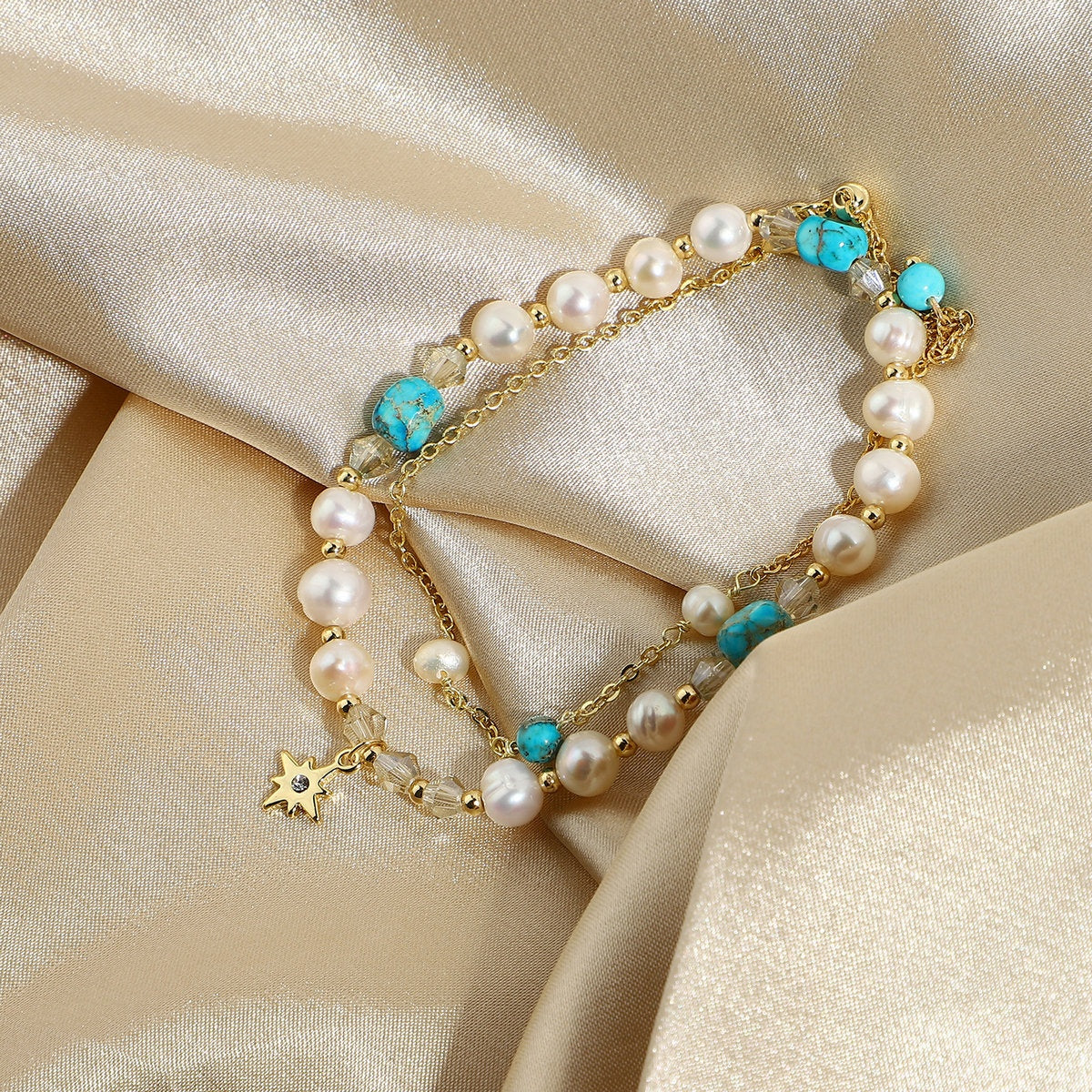 Fresh Water Pearl Jasper Bead Bracelet - Absolute Fashion 2020