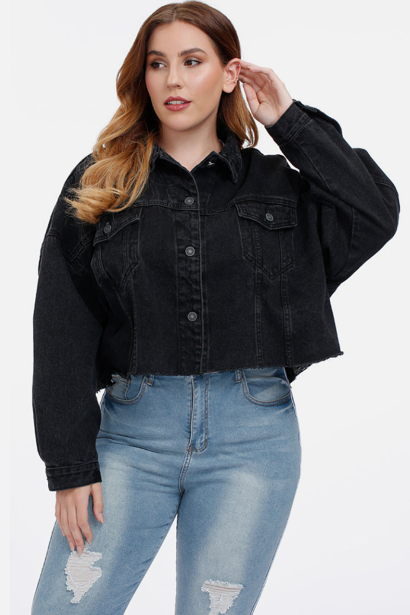 Cropped Black Denim Jacket - Absolute Fashion 2020