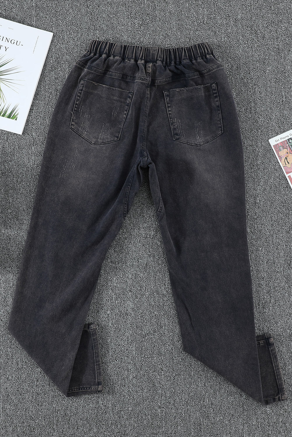 Distressed Denim Joggers with Pockets - Absolute Fashion 2020