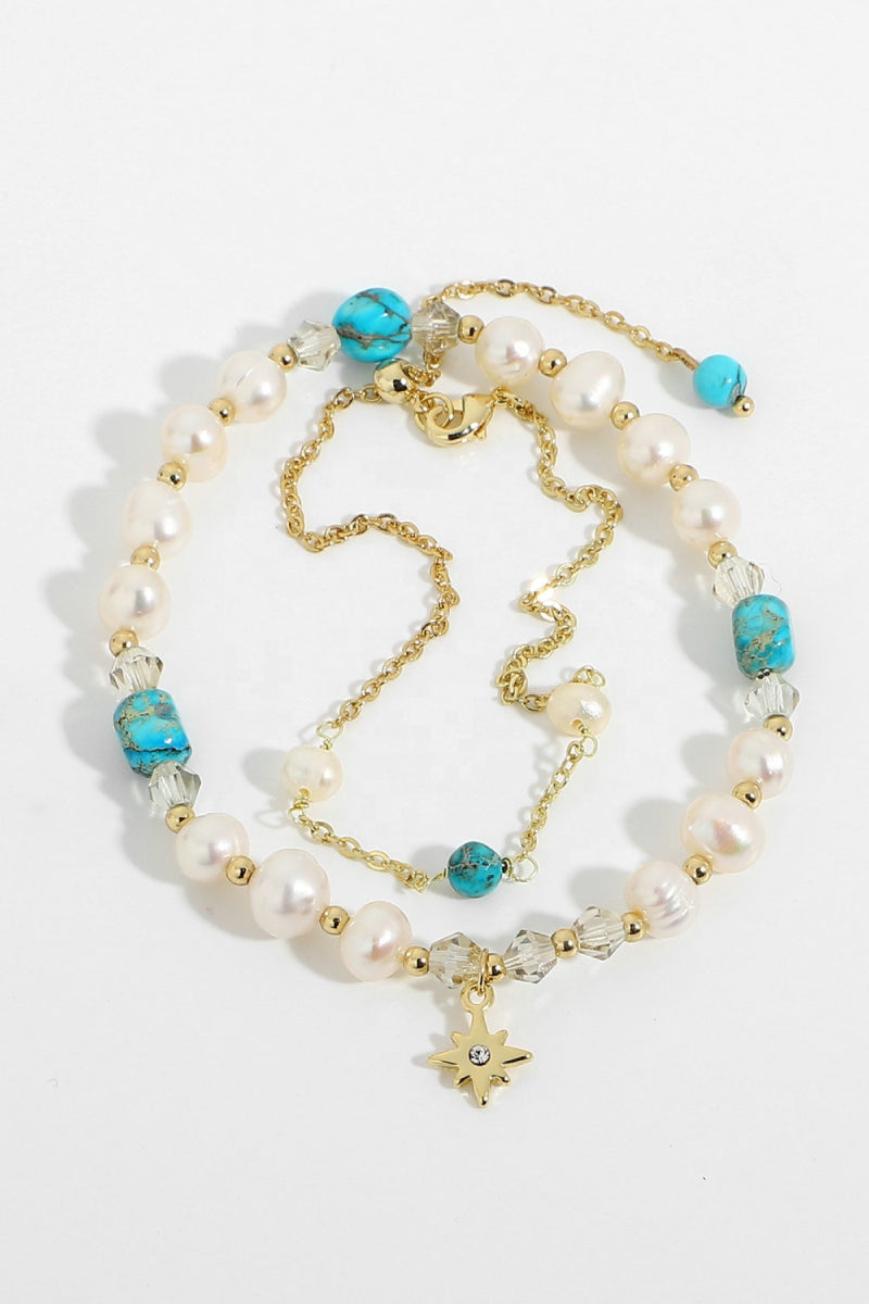 Fresh Water Pearl Jasper Bead Bracelet - Absolute Fashion 2020