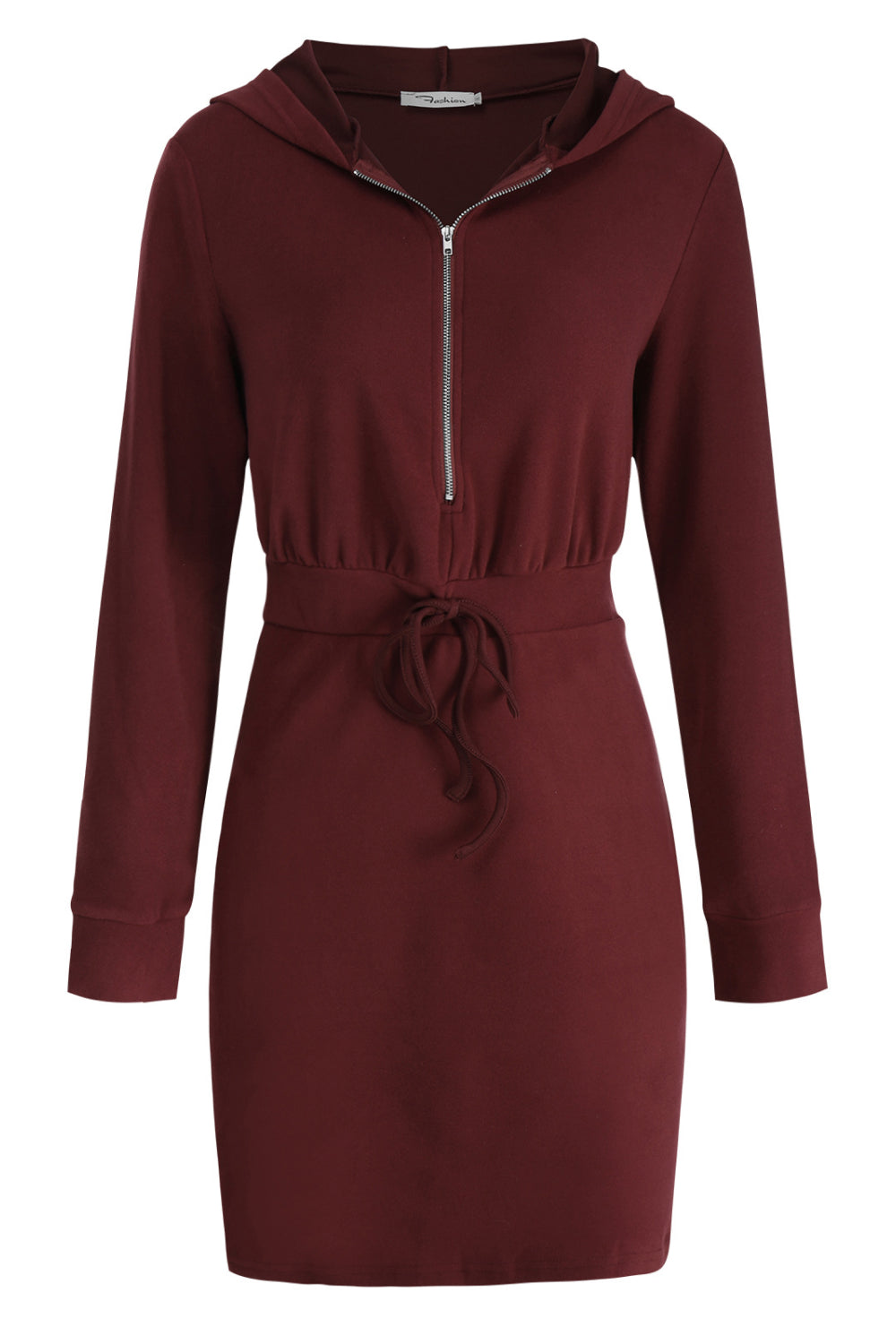 Button Up Hoodie Top Belt Dress - Absolute Fashion 2020