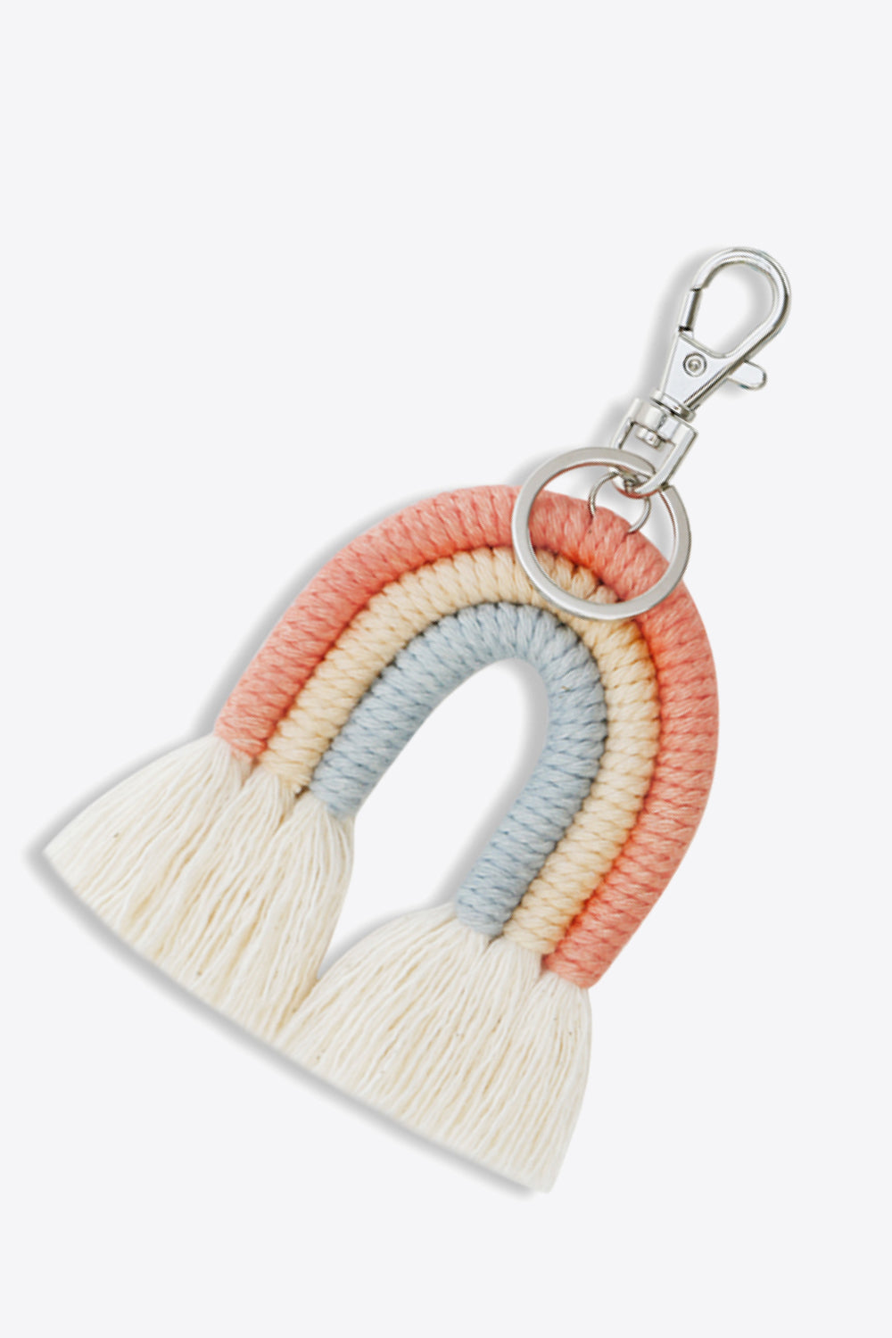Rainbow Fringe Keychain