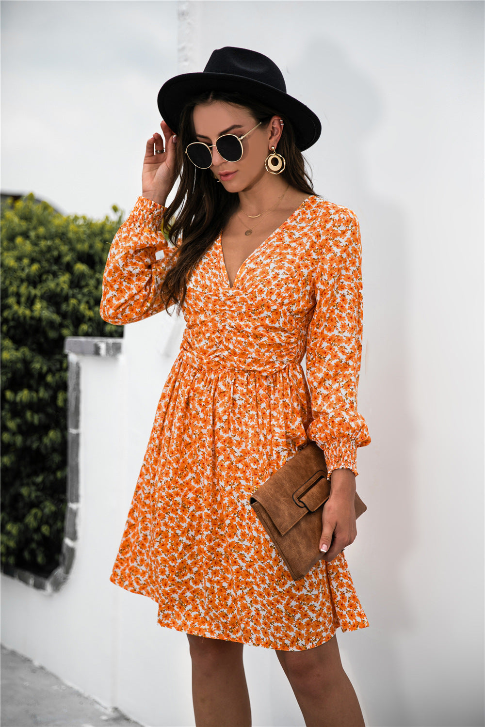 Ditsy Floral Ruched Bust Dress - Absolute Fashion 2020