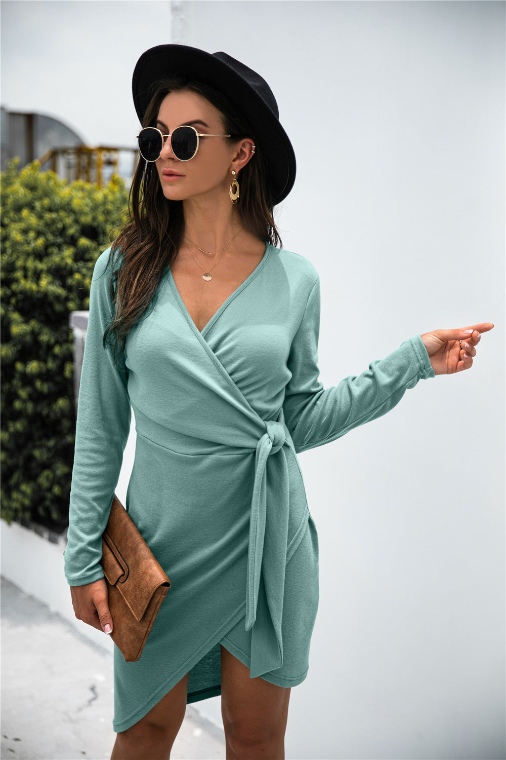 Asymmetry Wrap Tie Dress - Absolute Fashion 2020