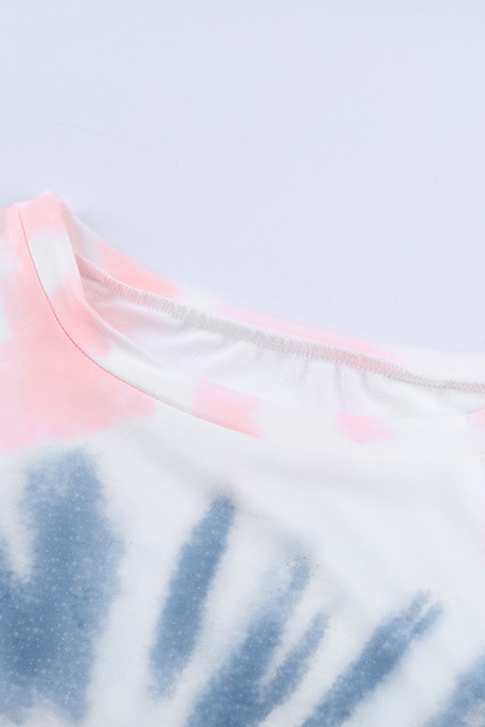 Tie-Dye Boat Neck Batwing Sleeve Tee - Absolute Fashion 2020