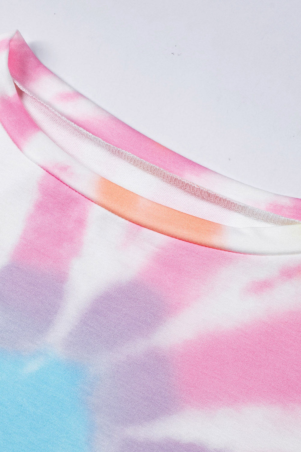 Tie-Dye Boat Neck Batwing Sleeve Tee - Absolute Fashion 2020